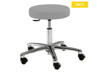 Swivel roller stool Penny Manus Midi, elephant, soft wheels 1x1 items 