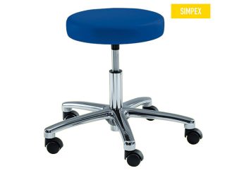 Swivel roller stool Penny Manus Midi, royal blue (dark blue), hard wheels 1x1 items 