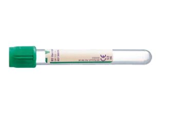 BD Vacutainer® 2 ml Lithium-Heparinröhrchen mit Etikett, durchsichtig grün 1x100 Stück 