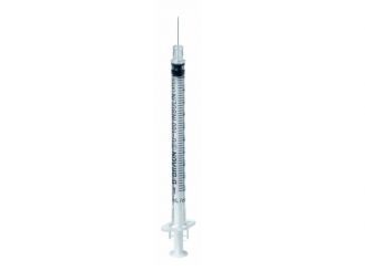 Omnican® U-100 insulin syringe 1 ml, with cannula Ø 0.30 x 12 mm 1x100 items 