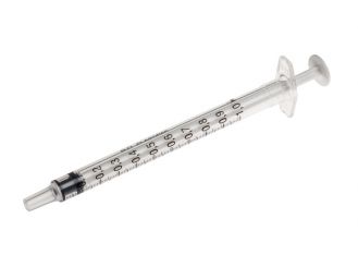 BD Plastipak syringe 1 ml with Luer connector without cannula 1x120 items 
