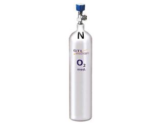 Sauerstoffflasche 5 Liter Stahlflasche neu 1x1 Bottle 