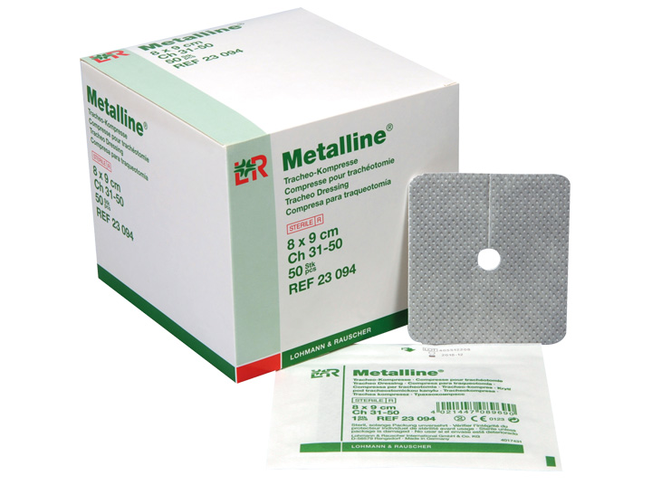 Metalline® Tracheo-Kompressen steril 8 x 9 cm 1x50 Stück, Intermed